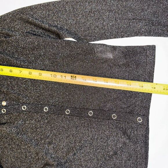 Rolla’s Caroline Lurex Knit Button Top Black | Medium | Free People - Picture 12 of 12